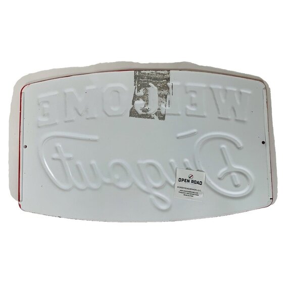 Open Road Baseball Metal Sign Welcome to the Dugout Tin Man Cave Shed 8” X 13" - Picture 2 of 6